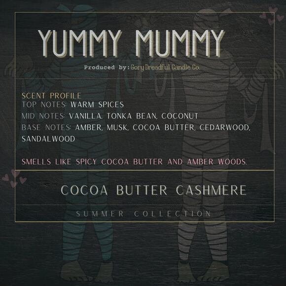 Yummy Mummy Wickless Candle: Cocoa Butter Cashmere Scent - Picture 2 of 10
